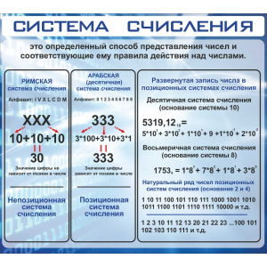 СШК-113 - Система счисления