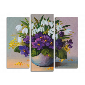 Модульная картина Натюрморт, букет цветов