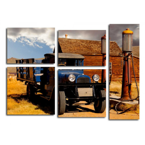 Модульная картина Ретро автомобиль на ранчо