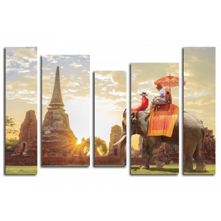 Модульная картина Слон Комбоджия