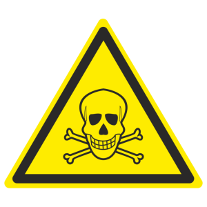 Знак безопасности W-03 «Опасно. Ядовитые вещества»