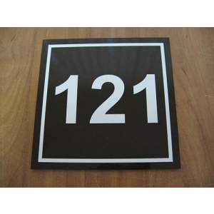 Т-3081 - Номерок на двери квартиры из ПВХ