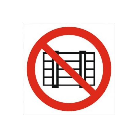 Знак Запрещается загромождать проходы и складировать